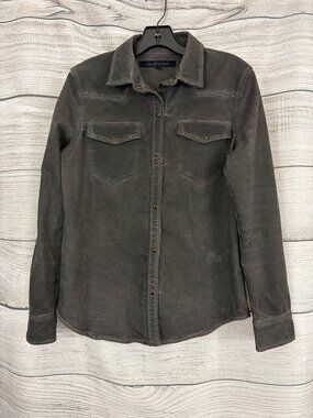 Driftwood Gray Snap Front Western Shirt Size M
